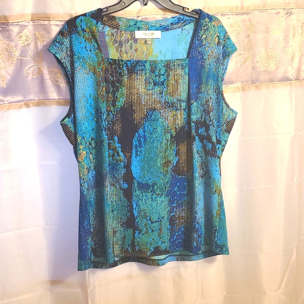 Jewel tones knit top